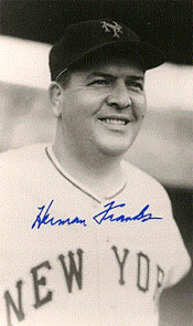 Giants coach Herman Franks